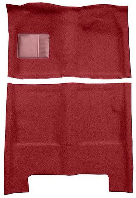 F9710315 1960-65 Falcon/Comet 4-Door Wagon Molded Loop Carpet; Kit; Maroon