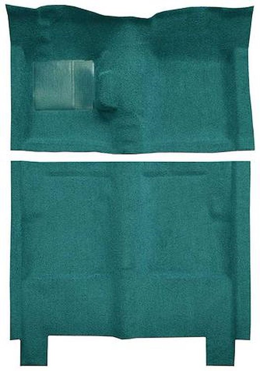 F9722406 1960-65 Falcon/Comet 4-Door Wagon w/ Floor Shift Molded Loop Carpet; Kit; Aqua