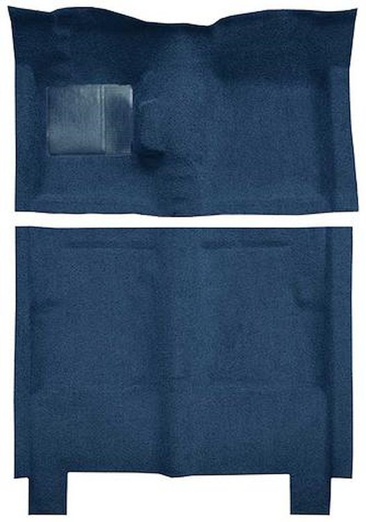 F9722412 1960-65 Falcon/Comet 4-Door Wagon w/ Floor Shift Molded Loop Carpet; Kit; Dark Blue