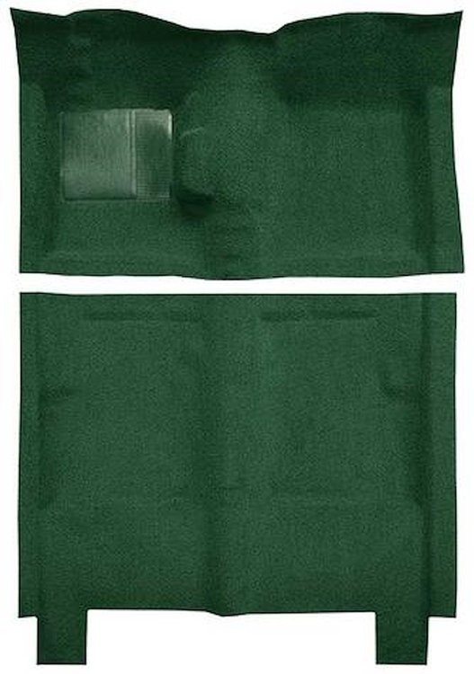 F9722413 1960-65 Falcon/Comet 4-Door Wagon w/ Floor Shift Molded Loop Carpet; Kit; Dark Green