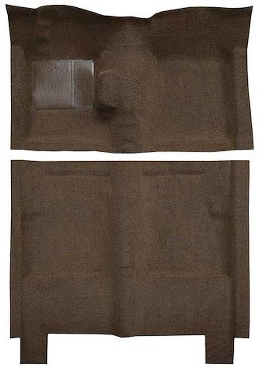 F9722430 1960-65 Falcon/Comet 4-Door Wagon w/ Floor Shift Molded Loop Carpet; Kit; Dark Brown