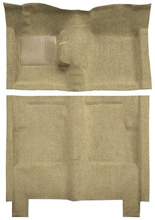 F9722444 1960-65 Falcon/Comet 4-Door Wagon w/ Floor Shift Molded Loop Carpet; Kit; Fawn Sandalwood