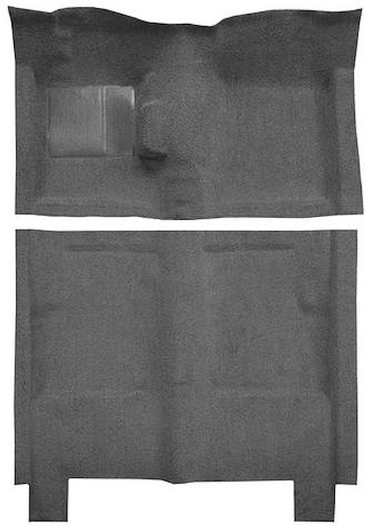F9722447 1960-65 Falcon/Comet 4-Door Wagon w/ Floor Shift Molded Loop Carpet; Kit; Gunmetal Gray