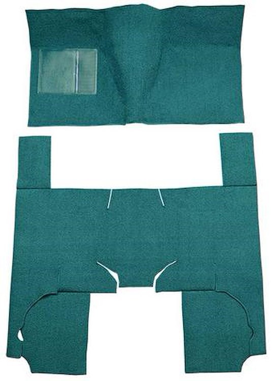 F9736206 1963-65 Fairlane/Meteor 4-Door Wagon; Molded Loop Carpet; Kit; Aqua