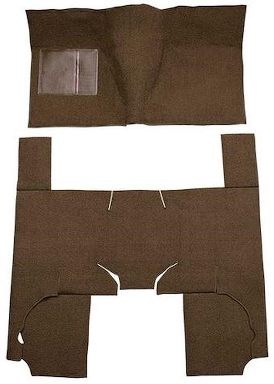 F9736230 1963-65 Fairlane/Meteor 4-Door Wagon; Molded Loop Carpet; Kit; Dark Brown