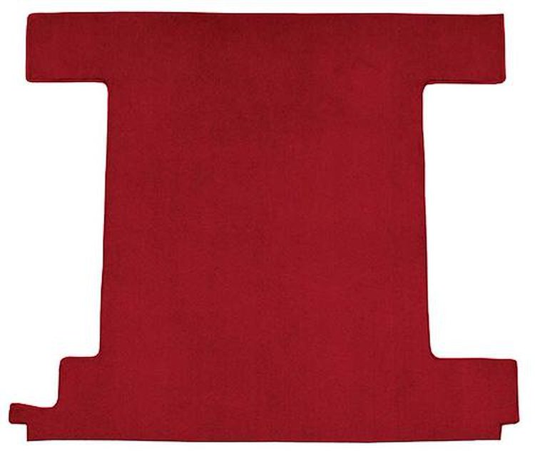 F9762302 1974-76 Ford Bronco w/ 1 Gas Tank; Back Panel; Molded; Cutpile Carpet; Kit; Red