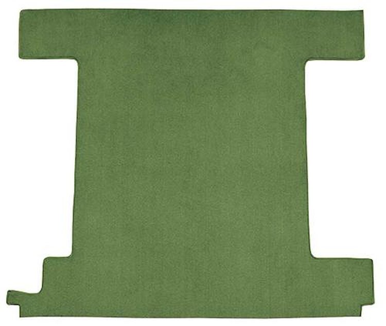 F9762339 1974-76 Ford Bronco w/ 1 Gas Tank; Back Panel; Molded; Cutpile Carpet; Kit; Willow Green