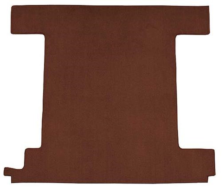 F9762375 1974-76 Ford Bronco w/ 1 Gas Tank; Back Panel; Molded; Cutpile Carpet; Kit; Claret/Oxblood