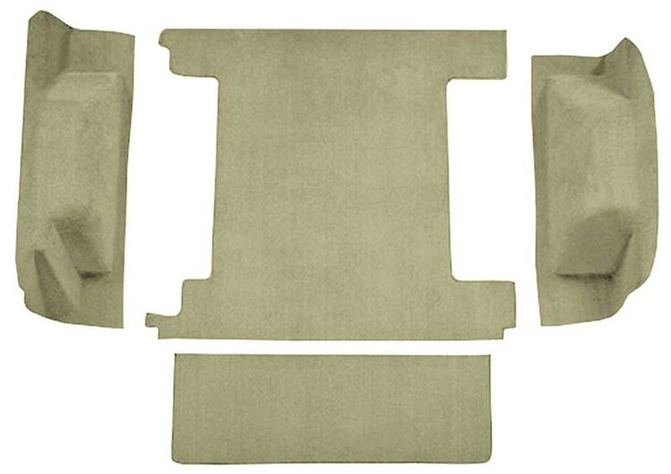 F9762644 1966-73 Ford Bronco w/ 1 Gas Tank w/o Tailgate Lock; Cargo Area; Loop Carpet; Kit; Fawn Sandalwood