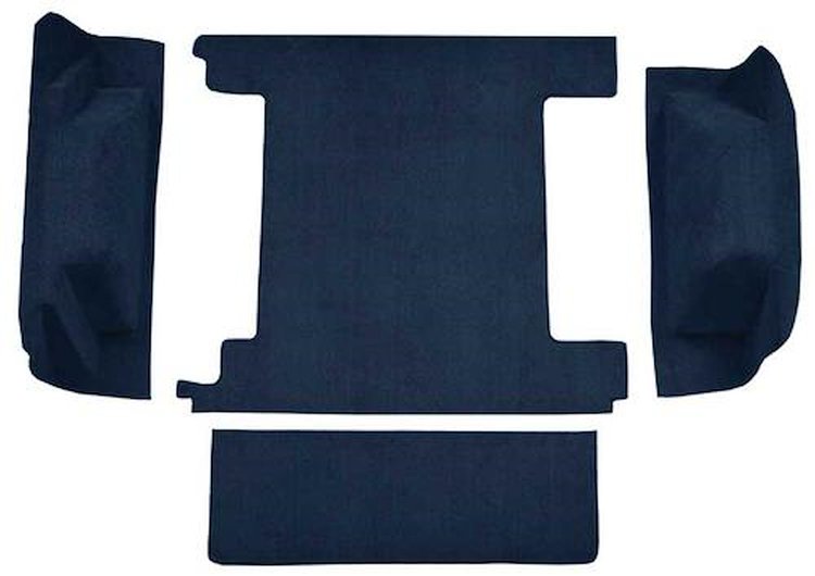 F9762912 1966-73 Ford Bronco w/ 2 Gas Tanks w/o Tailgate Lock; Cargo Area; Loop Carpet; Kit; Dark Blue