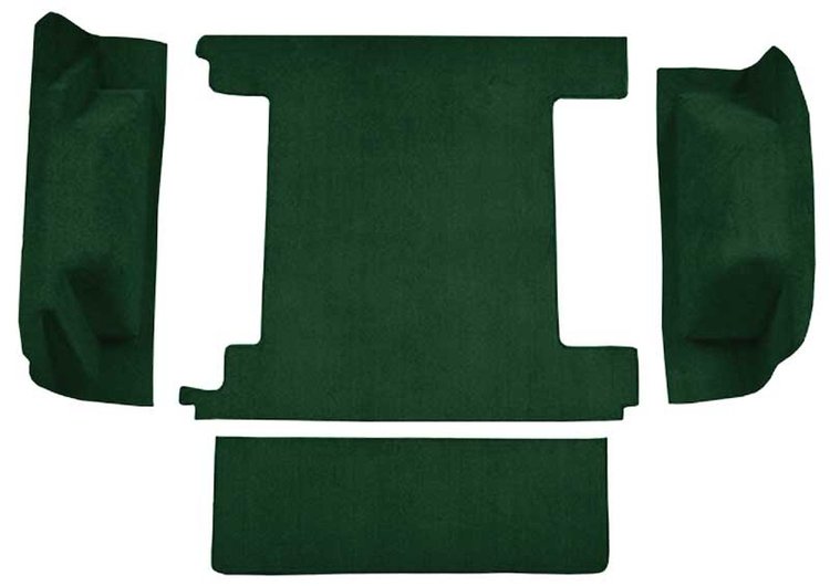 F9762913 1966-73 Ford Bronco w/ 2 Gas Tanks w/o Tailgate Lock; Cargo Area; Loop Carpet; Kit; Dark Green