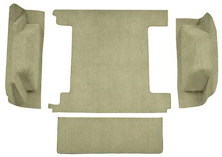 F9762944 1966-73 Ford Bronco w/ 2 Gas Tanks w/o Tailgate Lock; Cargo Area; Loop Carpet; Kit; Fawn Sandalwood