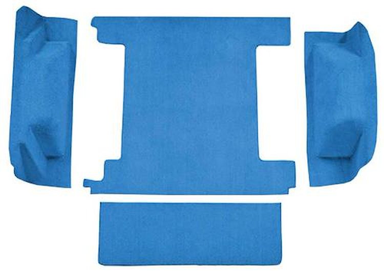 F9762962 1966-73 Ford Bronco w/ 2 Gas Tanks w/o Tailgate Lock; Cargo Area; Loop Carpet; Kit; Ford Blue