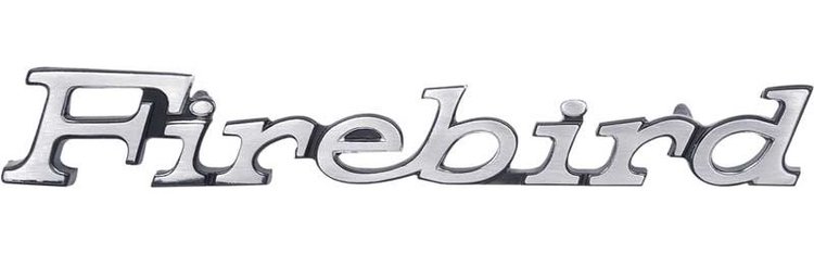 FB053 1970 Pontiac Firebird; "Firebird" Front Fender Emblem; RH or LH