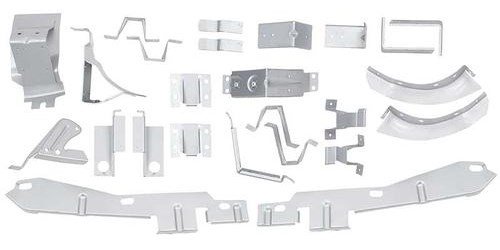 FBK6970 Body Bracket Kit 1969-70 Mustang Fastback; 22-Piece Set; Silver Weld-Thru Coating