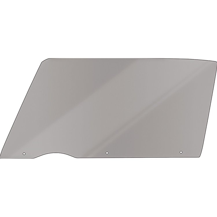 FD3659Y 1965-66 Impala, GM Full Size 2 Door Hardtop; Front Door Glass; RH; Custom Gray Tinted