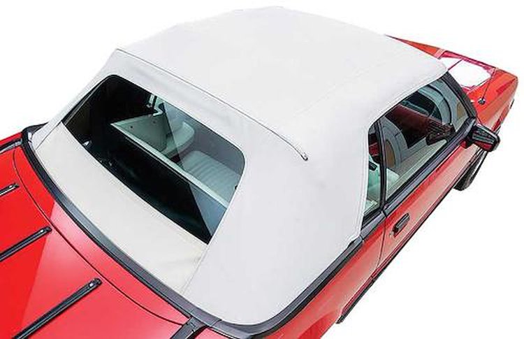 FM1204311 1983-90 Ford Mustang; Convertible Top; Vinyl; Oxford White