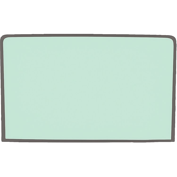 FM4120T Rear Window Glass for 1969-70 Mustang Fastback