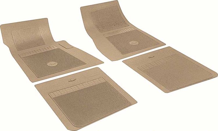 FP73017 Bow Tie Floor Mat Set 1967-81 Impala, Bel Air, Biscayne, Caprice