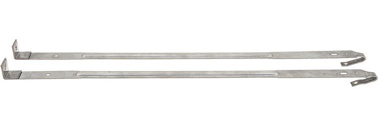 Fuel Tank Straps for 1967-1969 Chevy Camaro, Pontiac Firebird [Stainless Steel, Pair]