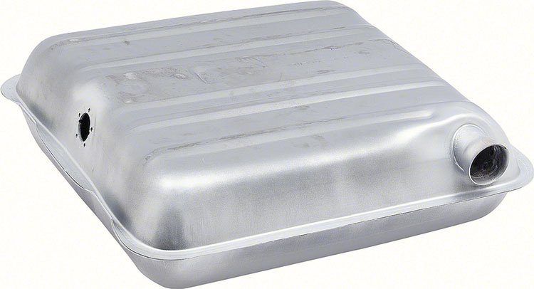 Zinc-Coated Fuel Tank 1955-1956 Chevy Pass Cars (Ex. Wagon), 16-Gallon W/ Round Corners