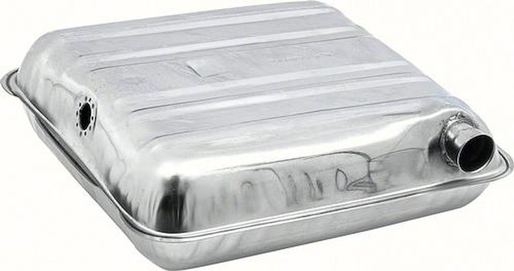 FT3000C Gas Tank 1955-1956 Chevy Bel Air, 150, 210 [Round Corners, Stainless Steel, 16 Gallon]