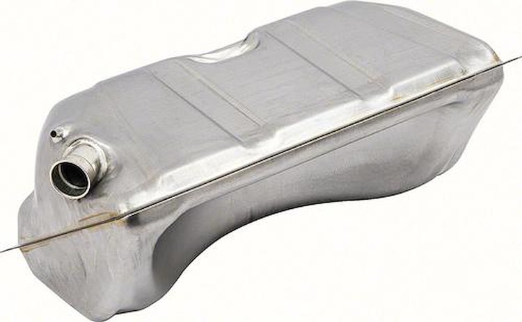 FT3005B Fuel Tank 1957 Chevy Bel Air, 150, 210 Station Wagons, Nomad, Sedan Delivery; Ni-Terne Coated; 17 Gallon Capacity; Excep