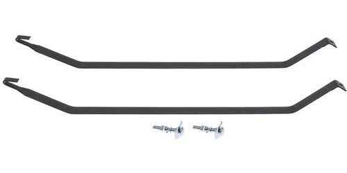 FT3100A Fuel Tank Mounting Straps 1955-57 Chevy Bel Air, 150, 210, Del Ray; Coupe & Sedan; EDP Coated; Pair; Except Station Wago