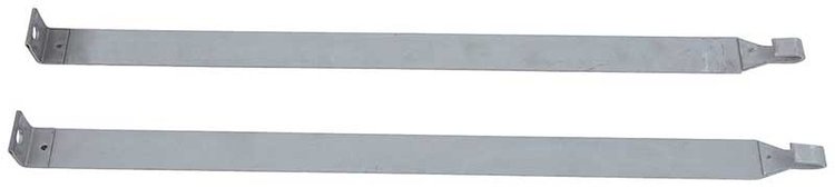 FT4102A Fuel Tank Mounting Straps 1961-1964 Impala, Bel Air, Biscayne; Zinc Coated Steel; Pair; Except Station Wagon