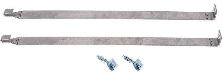 Fuel Tank Mounting Straps 1961-1964 Chevy Impala/Full-Size - Stainless Steel