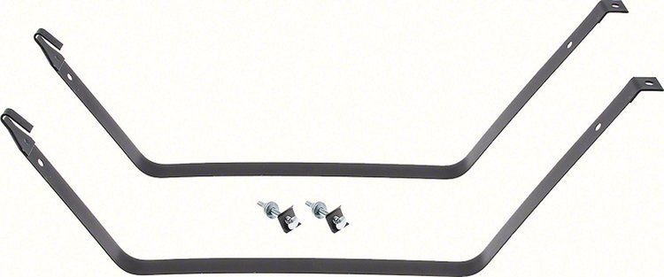 FT4110A Fuel Tank Mounting Straps 1958 Impala, Bel Air, Biscayne, Brookwood, Nomad,; for Station Wagon models; EDP Coated