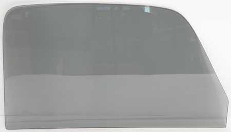 FT4750Y Front Door Glass; 1947-50 GM 3100, 3600, 3800 Series Truck; Smoke Gray Tint