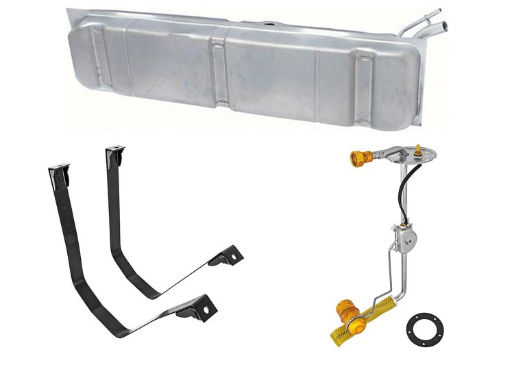 FT5001A Zinc Coated Fuel Tank & Sending Unit Kit for 1955-1959 Chevy/GMC Trucks [18 Gallon]