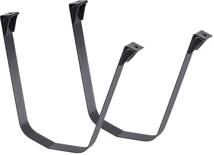 FT5101A Fuel Tank Mounting Straps 1955-1959 Chevrolet, GMC Pickup Truck; with In-Cab Fuel Tank; EDP Coated; Pair