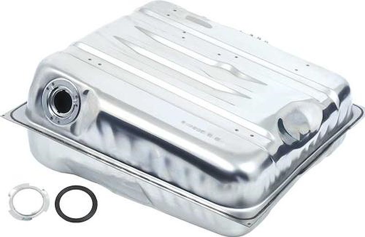 FT6016C Fuel Tank 1971-1972 Dodge Challenger; w/o EEC; w/ Four Vent Pipes; Stainless Steel; 18 Gallon Capacity; for Models Built