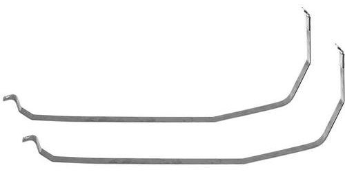 FT6107B Fuel Tank Mounting Straps 1971-73 Charger, Coronet, GTX, Road Runner, Satellite; Stainless Steel; Pair