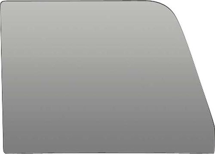 FT6466Y Front Door Glass; 1964-1966 Chevrolet, GMC; Pickup Truck; Smoke Gray Tint