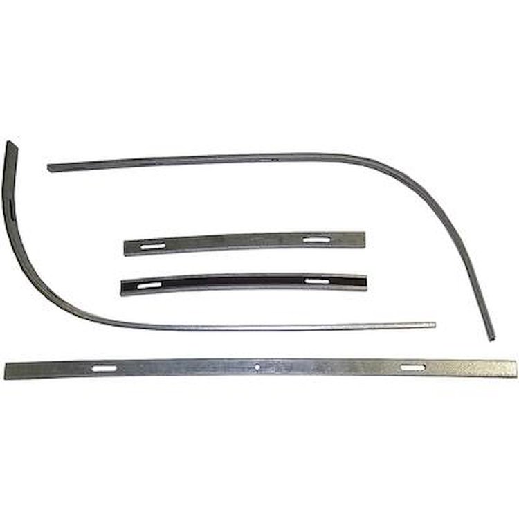 FTS6364 1963-64 Ford Galaxie/500/XL/Mercury Monterey/S55/Parklane; Convertible Top Rear Tack Strip Bow Set