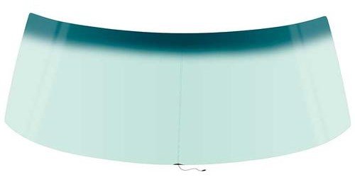 FW749T Windshield 1969-70 B-Body 2/4 Door Hardtop & Convertible; With Antenna; Tinted