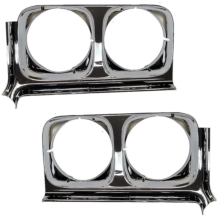GH1100S 1970 Buick Skylark, GS, Sportwagon; Headlamp Bezel Set, LH and RH; Pair