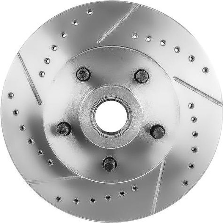GM5514L Brake Rotor; 1969-72 GM A-Body, 1968-74 Nova X-Body, 1969 F-Body; Front; 11" Diameter; 5x4.75" Lug Pattern; Drilled