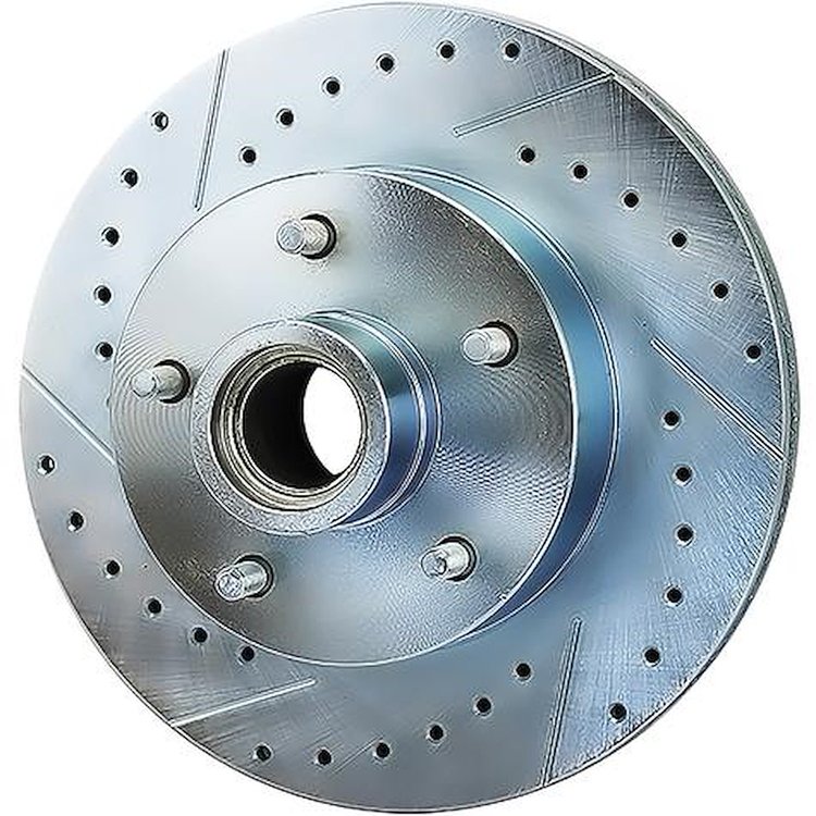 GM5519L Front Brake Rotor; 1970-78 Camaro, Firebird, 1973-77 Chevelle, Malibu; 1975-78 Nova; 11" Diameter; Drilled and