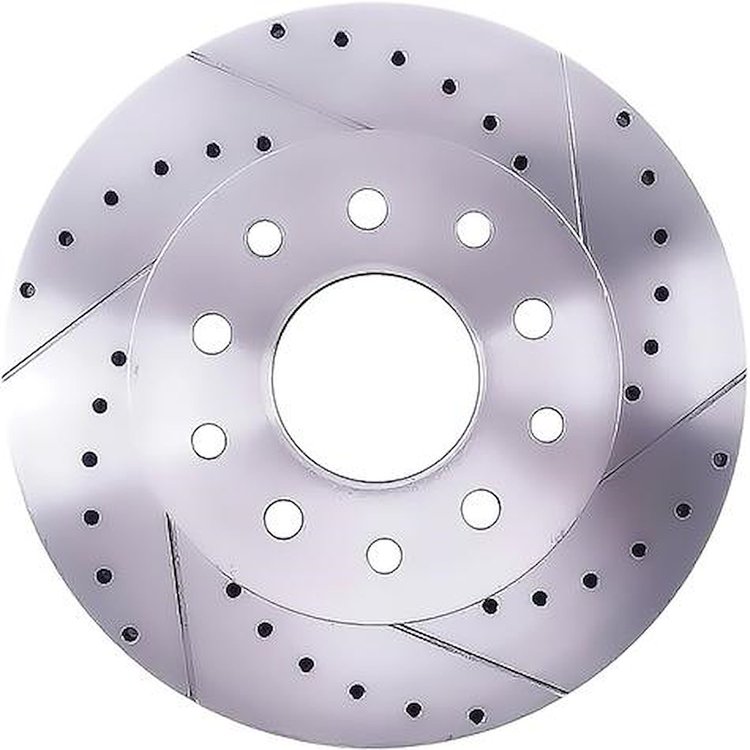 GM5560R Rear Brake Rotor; Ford 9", GM 10 or 12 Bolt; 11" Diameter; 5x4.75" or 5x4.5" Dual Lug Pattern; Ford 7/16" Studs;