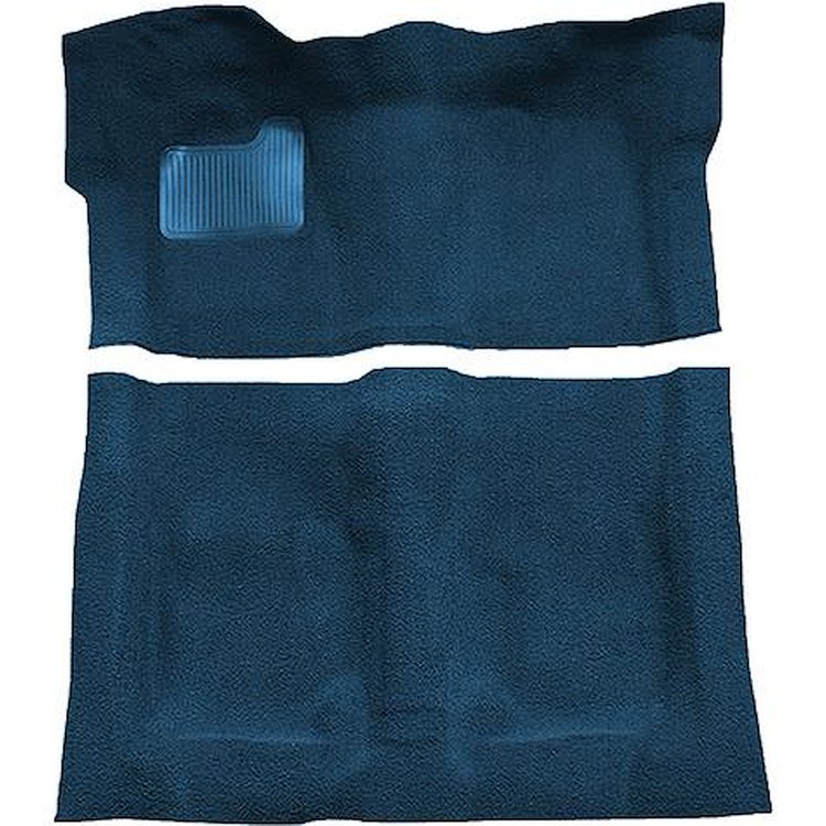 GN11138112 1974-75 Buick Regal; 2-Door; Complete Molded Carpet Kit; Cutpile; Dark Blue