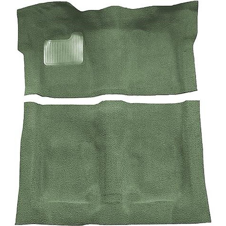 GN11138148 1974-75 Buick Regal; 2-Door; Complete Molded Carpet Kit; Cutpile; Willow Green