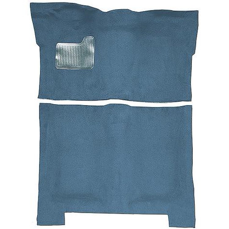 GN11138203 1974-75 Buick Regal; 4-Door; Complete Molded Carpet Kit; Cutpile; Blue