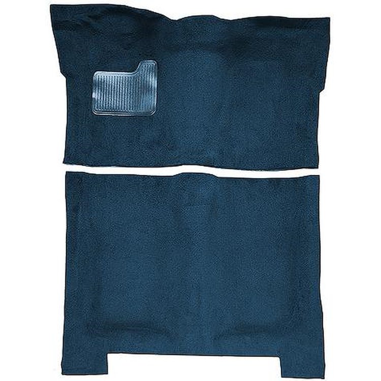 GN11138212 1974-75 Buick Regal; 4-Door; Complete Molded Carpet Kit; Cutpile; Dark Blue