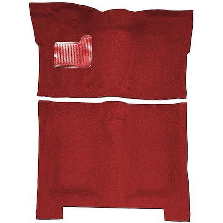 GN11138221 1974-75 Buick Regal; 4-Door; Complete Molded Carpet Kit; Cutpile; Oxblood