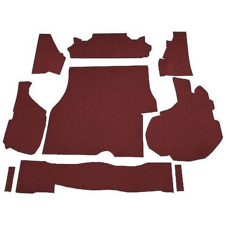 GN11138715 1984-87 Buick Regal Grand National, Trunk Mat Kit w/ Boards, Cutpile, Claret/Oxblood