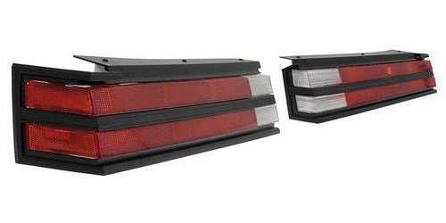 GN14021 1984-87 Buick Grand National; Tail Lamp Lens and Bezel Kit; 6 Pieces; Plus Clip and Gasket Set; Black Bezels